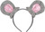 Mouse Ears Headband Grey Suit Yourself Fancy Dress Halloween Costume Accessory