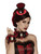 Victorian Mini Top Hat Vampire Fancy Dress Up Halloween Adult Costume Accessory
