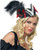 Black Pillbox Pirate Hat Caribbean Fancy Dress Halloween Adult Costume Accessory