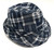 Plaid Fedora Hat Fancy Dress Up Halloween Adult Costume Accessory 2 COLORS