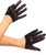 Mini Cropped Satin Gloves Fancy Dress Halloween Adult Costume Accessory 3 COLORS