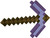 Enchanted Purple Pick Axe Minecraft Fancy Dress Up Halloween Costume Accessory