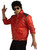 Michael Jackson Beat It Zipper Jacket Red Fancy Dress Up Halloween Adult Costume