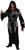 Black Robe Grim Reaper Medieval Gothic Ghoul Fancy Dress Halloween Adult Costume