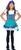 Gypsy Princess Blue Pirate Wench Girl Fancy Dress Up Halloween Child Costume