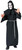 Horror Robe Black Hooded Grim Reaper Ghoul Fancy Dress Halloween Adult Costume