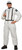 Space Explorer White Astronaut Suit Fancy Dress Up Halloween Adult Costume