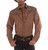 Western Shirt Cowboy Wild West Brown Fancy Dress Halloween Costume Accessory