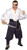 Swashbuckler Caribbean Pirate Captain Fancy Dress Up Halloween Adult Costume