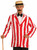 Old Time Jacket Barber Shop Quartet Singers Striped Halloween Costume Accessory