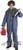 Killer Mechanic Michael Myers Blue Jumpsuit Fancy Dress Halloween Adult Costume