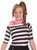 Sock Hop Top 50's Striped Poodle Fancy Dress Halloween Child Costume Accessory