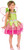 Spring Fairy Tale Pixie Pink Green Fancy Dress Up Halloween Child Costume