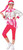 Roller Disco Girl 70's Retro Pink Fancy Dress Up Halloween Child Costume