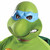 Leonardo 3/4 Mask TMNT Teenage Mutant Ninja Turtles Dress Up Costume Accessory