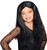 Witch Wig Black Long Morticia Fancy Dress Up Halloween Child Costume Accessory