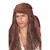 Caribbean Pirate Wig Captain Braids Fancy Dress Halloween Costume Accessory