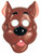 Scooby-Doo PVC Mask Dog Hanna Barbera Fancy Dress Halloween Costume Accessory