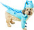 Blue Jurassic World Dinosaur Fancy Dress Up Halloween Pet Dog Cat Costume