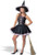 Sweet Witch Wicked Black Pink Sexy Fancy Dress Up Halloween Teen Adult Costume