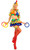 Circus Sweetie Clown Polka Dot Yellow Fancy Dress Halloween Sexy Adult Costume