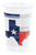 True Texan Texas Flag USA Patriotic Theme Party 16 oz. Plastic Cups