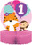 One is Fun Girl Jungle Animals Cute 1st Birthday Party Decoration Centerpiece