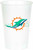 Miami Dolphins NFL Football Sports Party 20 oz. Plastic Cups