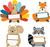 Happy Turkey Day Thanksgiving Holiday Party Decoration Place Cards Placecards