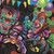 Creepy Carnival Blacklight Haunted Circus Halloween Party Beverage Napkins