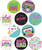 Awesome Party Retro Rock Star 80's Decades Theme Party Favor Buttons