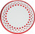 Sparkle & Shine Ruby Red Wedding Anniversary Party 10.25" Paper Banquet Plates