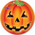 Perfect Pumpkin Jack Lantern Carnival Halloween Party 6.75" Paper Dessert Plates