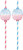 The Big Reveal Gender Pink Blue Baby Shower Party Favor Paper Straws