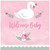 Sweet Swan Animal Bird Pink Cute Baby Shower Party Paper Beverage Napkins