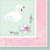 Sweet Swan Animal Bird Pink Cute Baby Shower Party Paper Luncheon Napkins