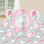 Sweet Swan Animal Bird Pink Baby Shower Party Centerpiece Table Decorating Kit