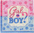 Girl or Boy Pink Blue Gender Reveal Baby Shower Party Paper Beverage Napkins