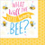 What Will the Little Honey Bee Animal Baby Shower Party Paper Luncheon Napkins