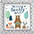 Bear-ly Wait Boy Blue Bear Animal Baby Shower Party 10" Square Banquet Plates