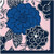 Royal Blue Floral Flowers Tea Spring Theme Party Paper Beverage Napkins
