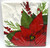 Pure Poinsettia Holly Flower Christmas Holiday Party Paper Luncheon Napkins