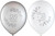 Happy 25th Anniversary Silver White Wedding Party Decoration Latex Balloons