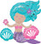 Shimmering Mermaids Little Kids Birthday Party Decoration Balloon Centerpiece