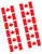 Canadian Flag Canada Day Patriotic Theme Party Favor Scrapbook Sticker Strips