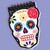 Black & Bone Day of the Dead Skull Dia Muertos Halloween Party Favor Notepad