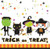 Tiny Terrors Carnival Cute Kids Halloween Theme Party Paper Luncheon Napkins