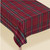 Plaid Red Winter Christmas Holiday Party Decoration 60" x 104" Fabric Tablecover