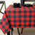 Plaid Red Christmas Winter Holiday Party Decoration 60" x 104" Fabric Tablecover