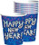 Midnight Festivities Blue Happy New Year's Eve Holiday Party 9 oz. Paper Cups